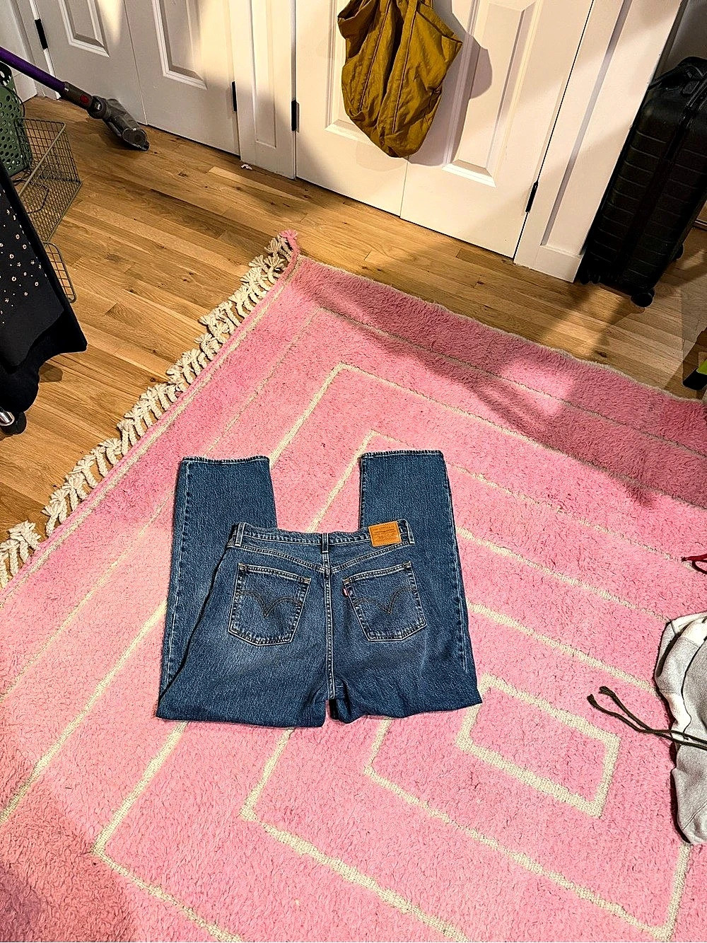 Levi's Ribcage Straight Ankle Jeans Blue Waist 31 - Picture 3 of 3